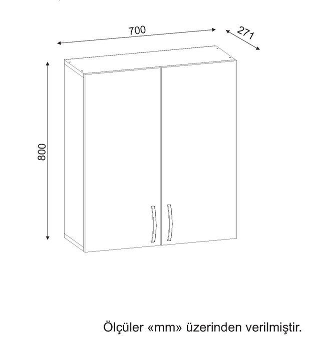 Hanah Home Mueble de Baño Blanco 70x80x27.1 cm con Almacenamiento Funcional y Diseño Moderno